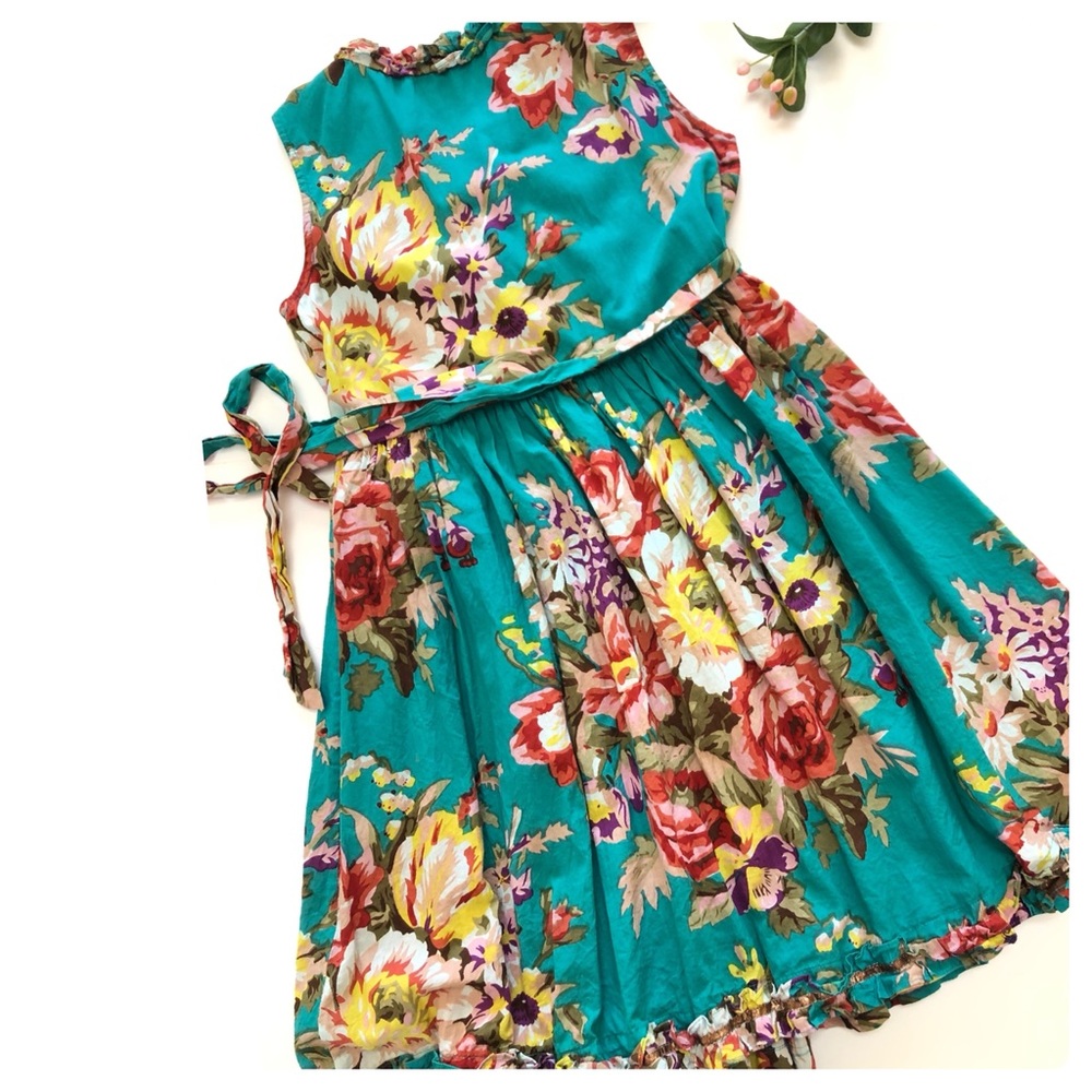 {Cupcakes & Pastries} vibrant, floral wrap dress - Picture 8 of 13